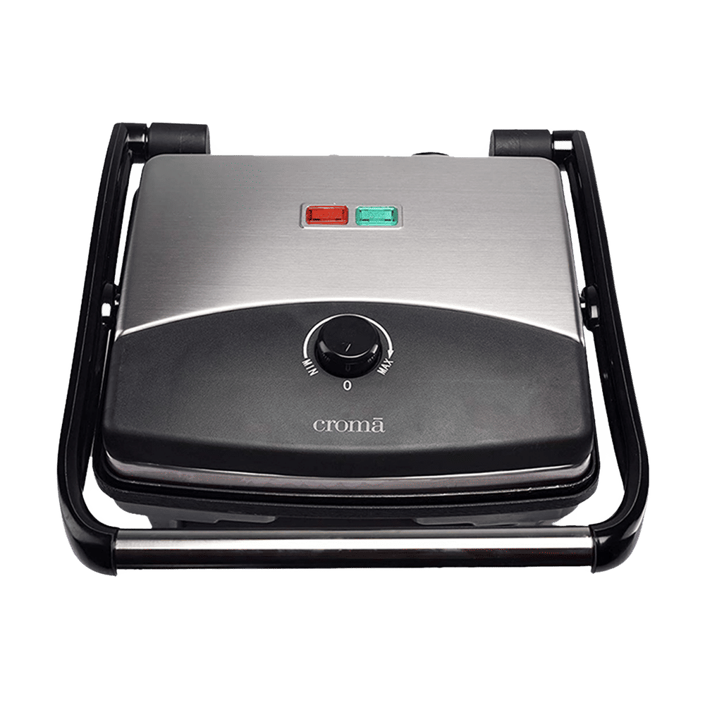 Buy Croma 1500W 4 Slice 3in1 Sandwich Maker with Automatic Operation (Black) Online Croma
